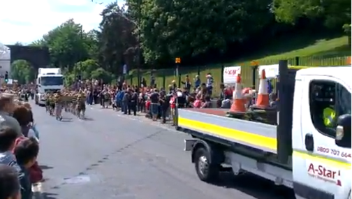 A Star TM vehicle on escort duties